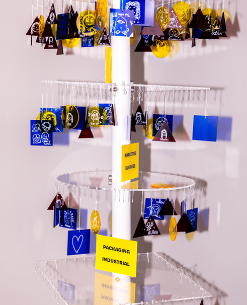 Completed installation with participants